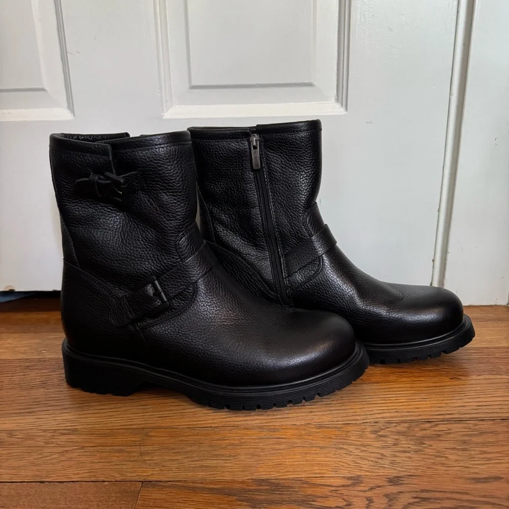 La Canadienne HANNA SHEARLING-LINED LEATHER BOOTIE - Picture 2 of 3